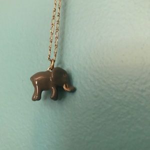 J Crew elephant necklace